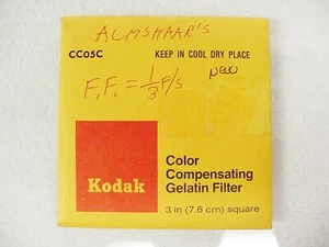 Kodak Color Compensating Filter CC05C | 3" x 3" | Gelatin Wratten | New | $10 - Picture 1 of 1