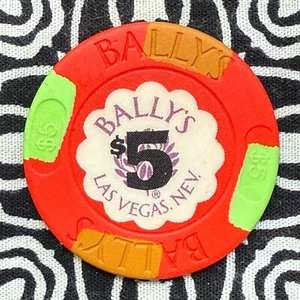 Bally's $5 Las Vegas, Nevada Gaming Poker Casino Chip V51 - Bild 1 von 3