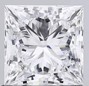Lab Grown IGI Certified Diamond 1.00 CT Shape Princess Color E Clarity VS2 HPHT - Picture 1 of 7
