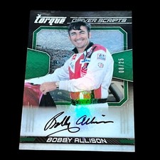 Bobby Allison LEGENDARY AUTOGRAPHS PANINI TORQUE PULLED signed card HOF #08/25