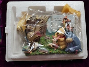 DISNEY WINNIE THE POOH A PUZZLING SORT OF LESSON BRADFORD EXCHANG FREE SHIPPING - Picture 1 of 2