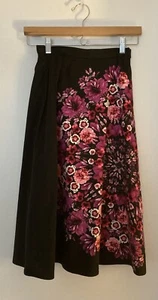 Anthropologie Vanessa Virginia Crystallized Fuchsia Size 0 Skirt New - Picture 1 of 3
