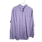 Polo Ralph Laure Shirt Men's Xl Purple Button Up Long Sleeve Cotton Collared