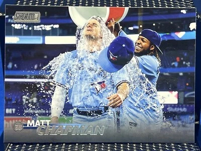 2023 Topps Stadium Club MATT CHAPMAN Blue Jays Base 218 - Image 1 of 2