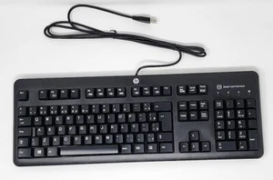 HP Wired USB Portuguese (Brazil) Keyboard w/ Smart Card Reader Model KUS1206 - Picture 1 of 9