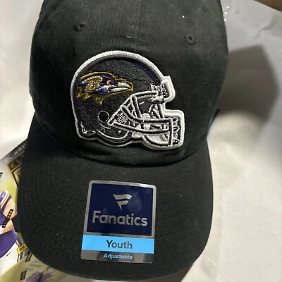NEW Baltimore Ravens NFL Fanatics Pro Line Youth Adjustable Hat Kids NWT - Image 1 of 4