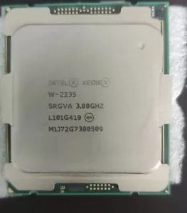 Intel Xeon w-2235 srgva 3.80ghz 6-core 8.25mb 130w lga-2066 c422 CPU processor - Picture 1 of 1