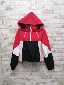 Topshop Colourblock - geometrische 1/4-Reißverschluss Jacke Größe UK 8-10 - Bild 1 von 11