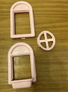 Loving Family Windows Replacements for Dollhouse Pink Oval Square Window box - Picture 1 of 2