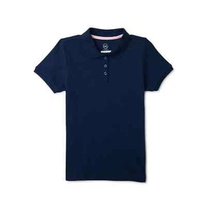 Wonder Nation Polo Shirt Girls XXL (18) Blue Short Sleeve Collared Cotton Bled - Picture 1 of 3