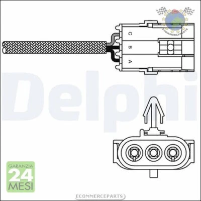 Sonda Lambda Delphi per RENAULT KANGOO CLIO #tu - Immagine 1 di 3
