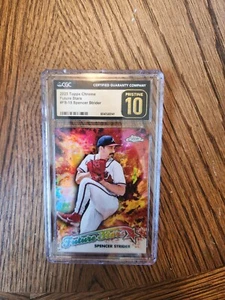 2023 Topps Chrome Future Stars #FS-15 Spencer Strider CGC 10 PRISTINE - Picture 1 of 3