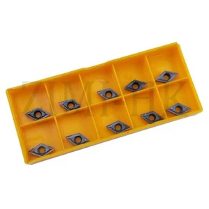 10pcs DCMT 21.51 carbide inserts DCMT070204 turning cutter tool for SDQCR SDNCN - Picture 1 of 9