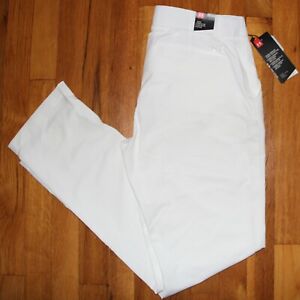 Under Armour UA Links Golf Pants Womens 16 1272344-100 Storm White New $70