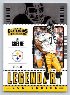 2020 Panini Contenders Legendary Contenders #5 Joe Greene (ref 193400) - Image 1 of 2