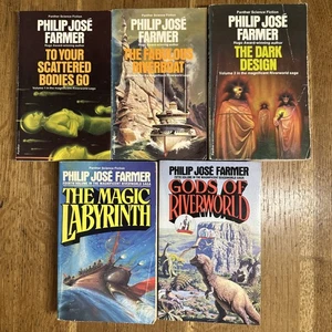 Philip Jose Farmer UK Granada 5 Vol Riverworld PB Set - Vintage SF - Picture 1 of 20
