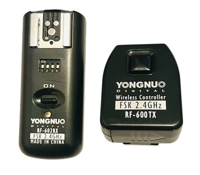 YONGNUO RF-600TX Wireless Controller W/ YONGNUO RF-602RX Transmitter - Image 1 of 2