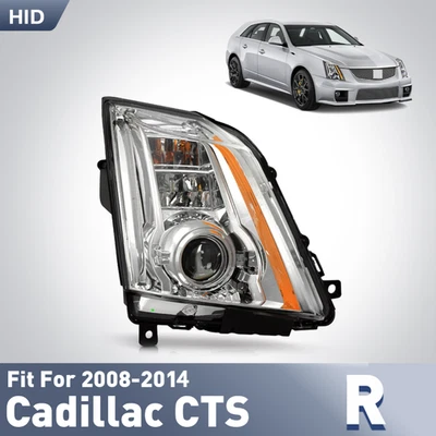 HID/Xenon Headlight For 2008-2014 Cadillac CTS w/DRL w/AFS Right Passenger Side - Image 1 of 3