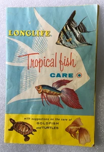 1961 LONGLIFE TROPICAL FISH Prospekt Broschüre Werbung Long Life Schildkröte - Bild 1 von 11