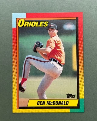 1990 Topps negociado béisbol Ben McDonald #70T Baltimore Orioles Foto 1 de 2