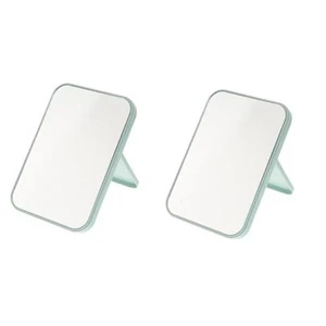 2pcs Table Desk Vanity Makeup Mirror Foldable Mirrors Folding Desk Table - Picture 1 of 8