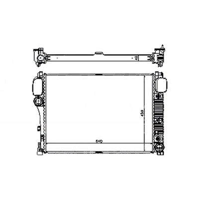 Engine Coolant Radiator For Mercedes-Benz CL63 AMG 2008 2009 2010 RAD13027 - Image 1 of 2