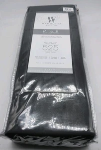 Wamsutta NEW PimaCotton 525 TC Oversized Flat Sheet Charcoal Gray Queen Sateen - Picture 1 of 2