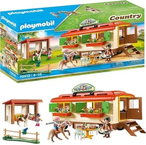 Playmobil 70510 Country Pony Shelter with Mobile Home Pony Caravan Flower Pots - Picture 1 of 6