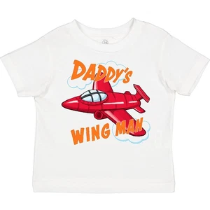 Inktastic Daddys Wingman For Fathers Day Toddler T-Shirt Kids Plane Dad Gift Pop - Picture 1 of 6