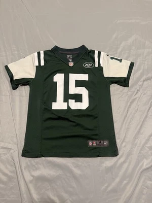 Camiseta Tim Tebow de los New York Jets para niños talla mediana Nike on Field verde y blanca Foto 1 de 4