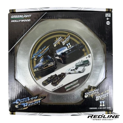 🔥2014 Greenlight Hollywood Smokey and the Bandit 4-Car Collector's Set A2🔥 - Image 1 of 4
