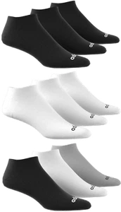 adidas Socks No Show Low Cut 3 pack performance Cotton Sports Mens Unisex - Picture 1 of 32