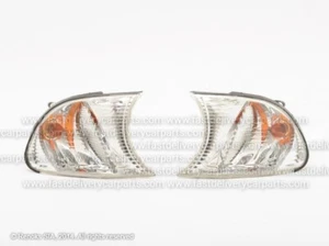 BMW 3 E46 2001,2002,2003 COUPE/ CONVERTIBLE CORNER LAMP CLEAR SET LEFT+RIGH DEPO - Picture 1 of 3