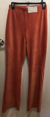 Arizona Jean Co. Women's Laredo Orange Stretch Corduroy Flare Pants Sz M - Image 1 of 4