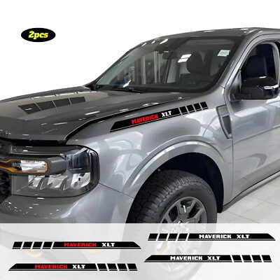 2 piezas calcomanías gráficas de vinilo emblema capó coche Ford Maverick XLT camión Foto 1 de 4