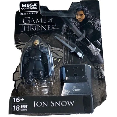 🔥Mega Construx ~ Jon Snow ~ Game Of Thrones 2" Figure NIB Unopened🔥 - Image 1 of 4