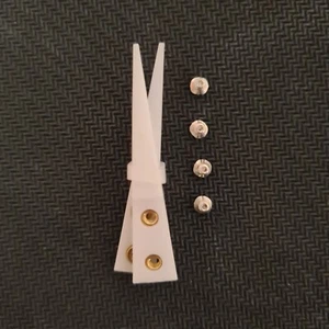 Straight Pointed Ceramic Tips Heat Resistance for Ceramic Tweezers White - Picture 1 of 1