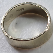 14K White Gold sz-6 Wedding Band 5.8 grams - L & J Stamp - Wear or Scrap (Bent)