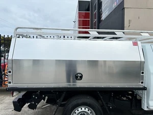 Single Cab Flat Aluminium Canopy Toolbox Ute Truck Jack Off Box 1775 x 2400 850 - Picture 1 of 3
