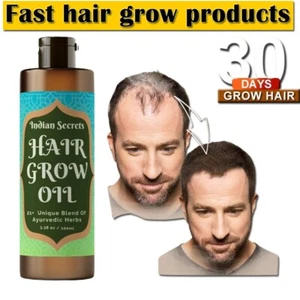 FAST HAIR GROWTH Organic Growth Oil Balding Thin Edges Alopecia Chebe Miracle FS - Picture 1 of 18