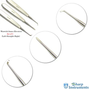 Warwick James Elevators Socket Root Tooth Extraction Dental Surgical Instrument - Bild 1 von 2