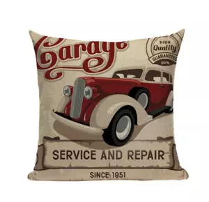 Garage Service Repair VC10 Pillow Cover Retro Classic Automobile Vintage Car - Picture 1 of 5