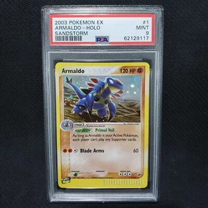 2003 Pokemon: ARMALDO 1/100 - [Holo Rare] - [EX Sandstorm Set] - Mint - PSA 9 - Picture 1 of 3