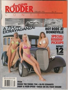 AMERICAN RODDER MAGAZINE " A 75-CAR EXTRAGANZA ! " FEBRUARY 1992 - Picture 1 of 3