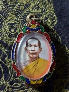 Potente colgante amuleto de Buda tailandés phra lp opasee. - Imagen 1 de 2