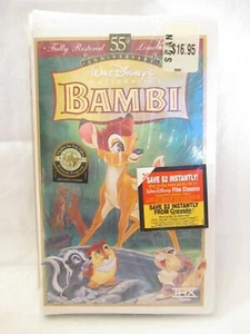 NWT SEaled Bambi 55th Anniversary VHS Disney Movie - Picture 1 of 3