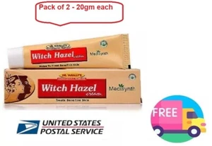 2 x Medis ynth Witch Ha zel Cream FREESHIP WORLDWIDE 20gm For Dark Circles - Picture 1 of 2