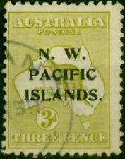 New Guinea 1919 3d Greenish Olive SG109 Fine Used