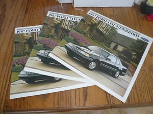 Ford Thunderbird 1987 folleto de ventas - vintage - tres por un precio - Imagen 1 de 11