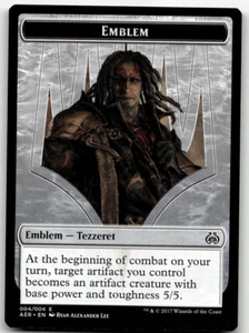 MTG Emblem - Tezzeret Aether Revolt 004/004 Regular Token - Picture 1 of 1